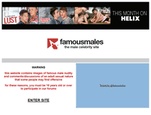 Tablet Screenshot of famousmales.com